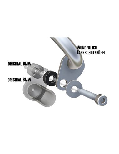 Kit de adaptadores Wunderlich para barras de protección del tanque ULTIMATE