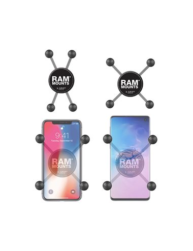 RAM Mounts X-Grip - Soporte universal para teléfono con bola RAM-HOL-UN7BU  con bola B de 1 pulgada