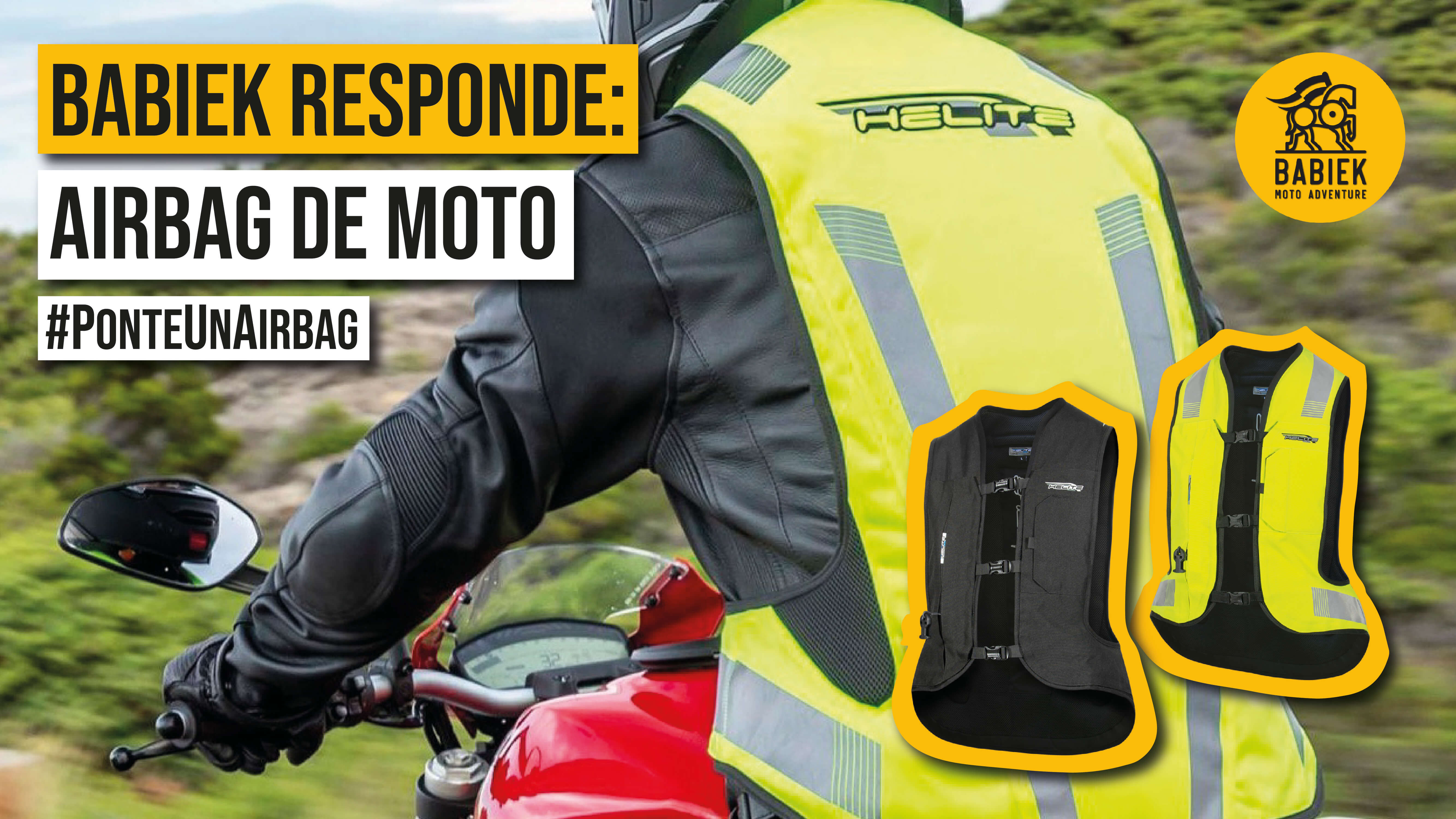 La importancia de protegerse con un chaleco airbag moto de Babiek